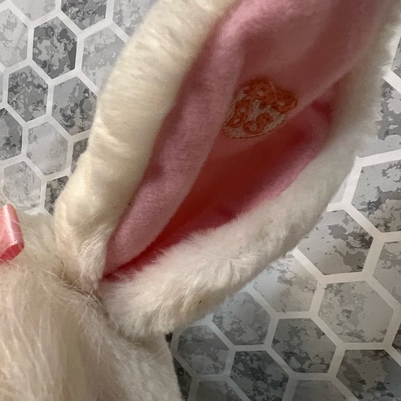 HASBRO 1992 BUNNY SURPRISE WHITE PURPLE  MOM & HER 3 BABIES WITH COLLAR - Picture 13 of 14